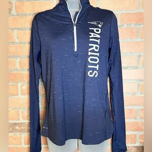 NFL New England patriots nike Dri-fit 1/4 zip pullover long sleeve women